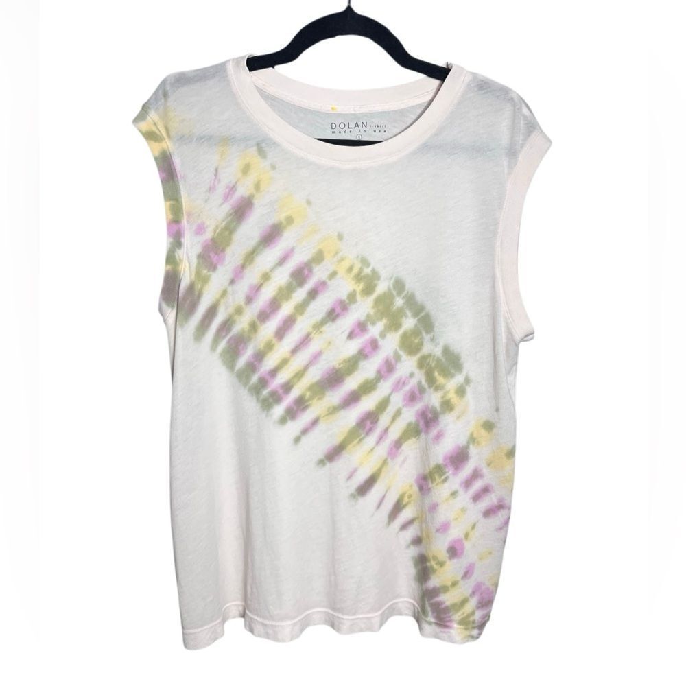 Dolan Left Coast Anthropologie tie-dye muscle tee Size Large